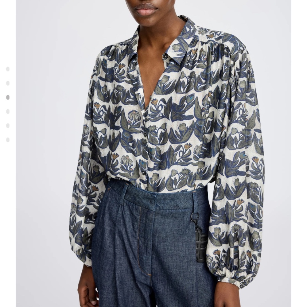 Munthe button up lynx top